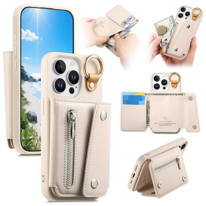 Dream Wallet D Buckle Leather Back Cover Phone Case, For iPhone 16, For iPhone 15 Pro Max, For iPhone 15 Pro, For iPhone 15 Plus