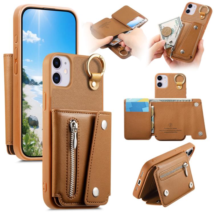 Dream Wallet D Buckle Leather Back Cover Phone Case, For iPhone 12 / 12 Pro, For iPhone 12 Pro Max, For iPhone 11 Pro Max, For iPhone 11
