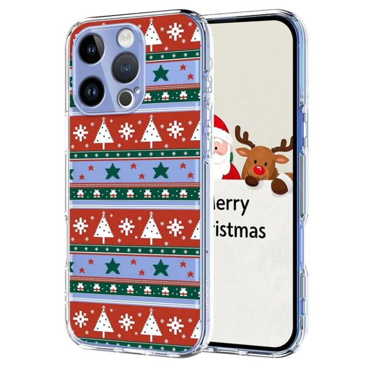 Christmas-themed Printed TPU Phone Case, For iPhone 16 Pro Max, For iPhone 16 Pro, For iPhone 16, For iPhone 15 Pro Max