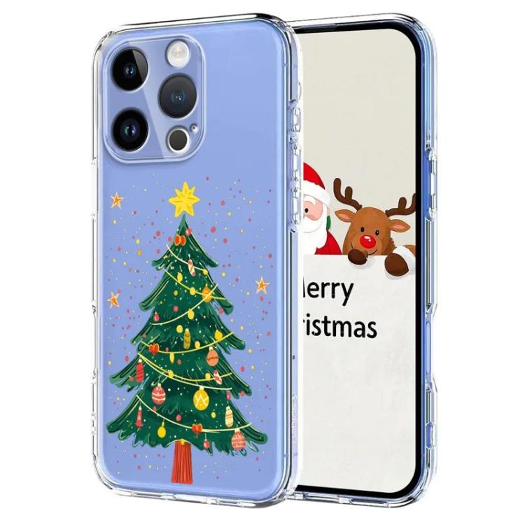 Christmas-themed Printed TPU Phone Case, For iPhone 15 Pro, For iPhone 15