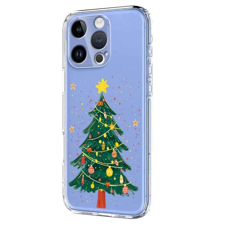 Christmas-themed Printed TPU Phone Case, For iPhone 15 Pro, For iPhone 15