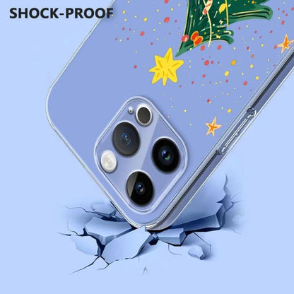 Christmas-themed Printed TPU Phone Case, For iPhone 15 Pro, For iPhone 15