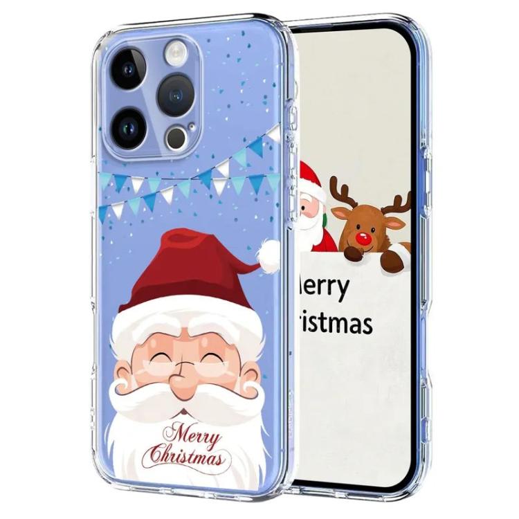 Christmas-themed Printed TPU Phone Case, For iPhone 15 Pro, For iPhone 15