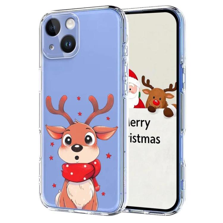 Christmas-themed Printed TPU Phone Case, For iPhone 15 Pro, For iPhone 15