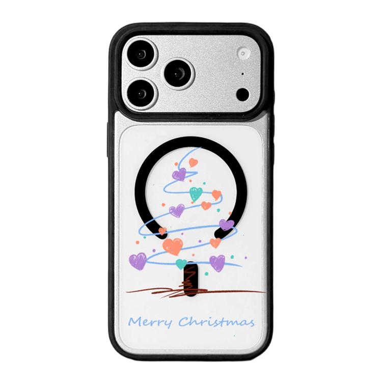 Christmas Series Strong Magnetic Painted Black Edge Phone Case, For iPhone 17 Pro Max