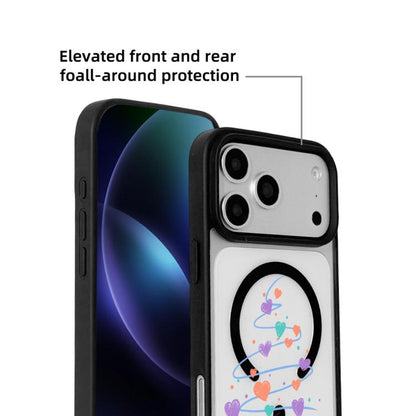 Christmas Series Strong Magnetic Painted Black Edge Phone Case, For iPhone 17 Pro Max