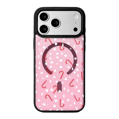 Christmas Series Strong Magnetic Painted Black Edge Phone Case, For iPhone 17 Pro Max