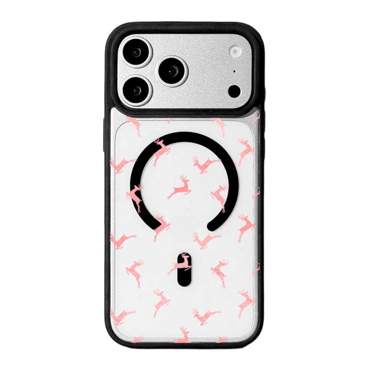 Christmas Series Strong Magnetic Painted Black Edge Phone Case, For iPhone 17 Pro Max