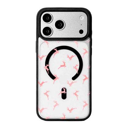 Christmas Series Strong Magnetic Painted Black Edge Phone Case, For iPhone 17 Pro Max