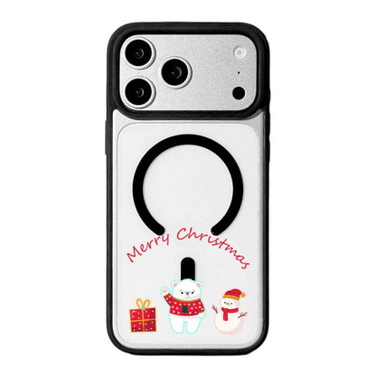 Christmas Series Strong Magnetic Painted Black Edge Phone Case, For iPhone 17 Pro Max