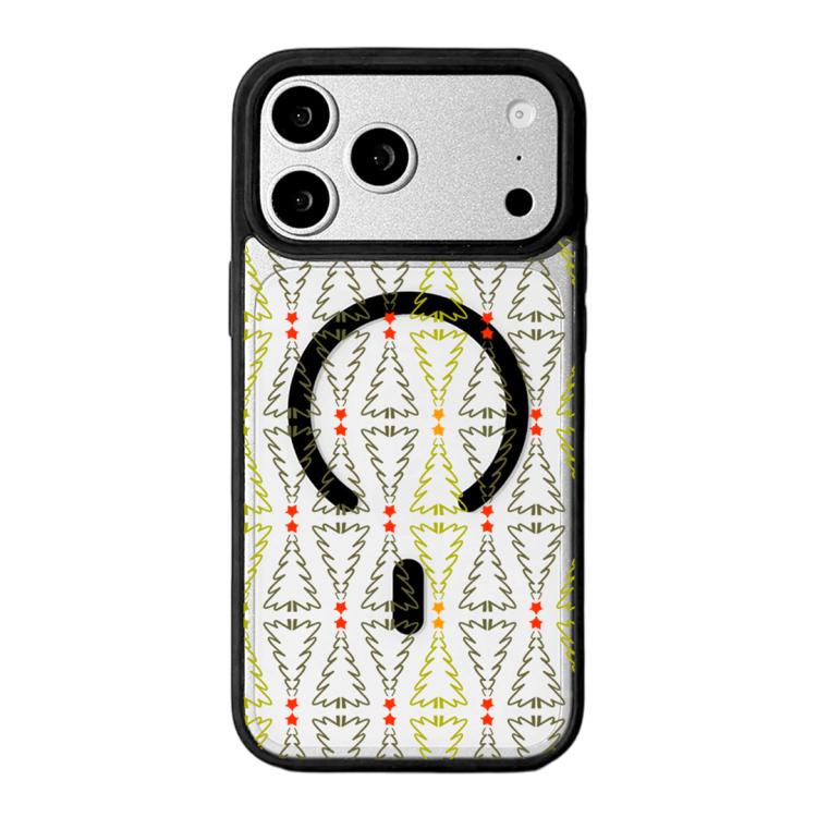 Christmas Series Strong Magnetic Painted Black Edge Phone Case, For iPhone 17 Pro Max