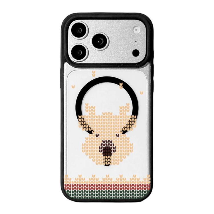 Christmas Series Strong Magnetic Painted Black Edge Phone Case, For iPhone 17 Pro Max