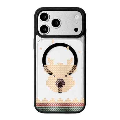 Christmas Series Strong Magnetic Painted Black Edge Phone Case, For iPhone 17 Pro Max
