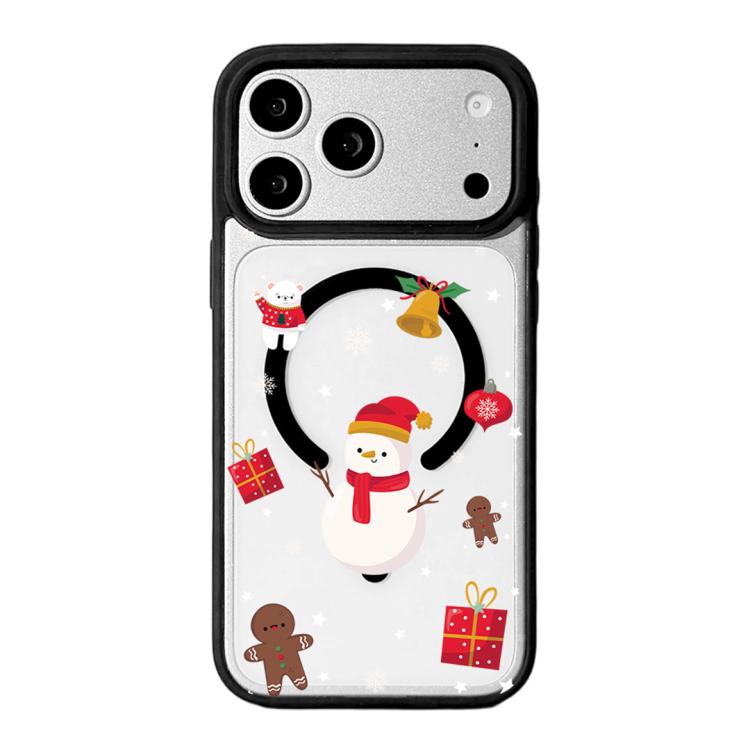 Christmas Series Strong Magnetic Painted Black Edge Phone Case, For iPhone 17 Pro