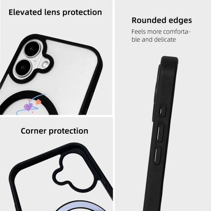 Christmas Series Strong Magnetic Painted Black Edge Phone Case, For iPhone 17