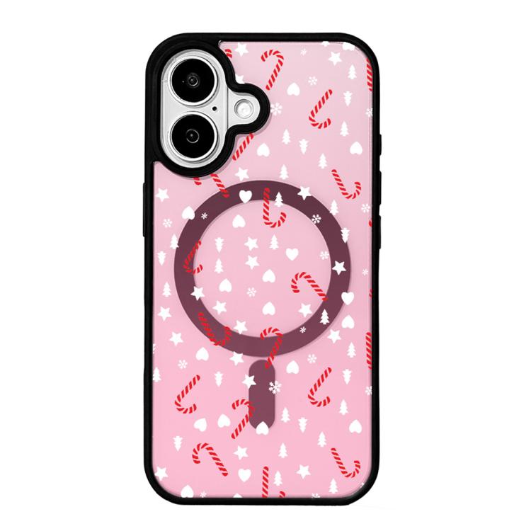 Christmas Series Strong Magnetic Painted Black Edge Phone Case, For iPhone 17
