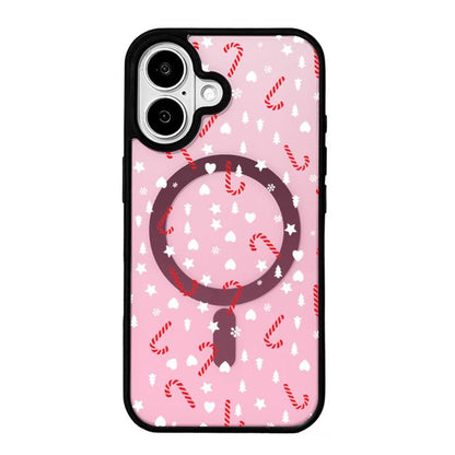 Christmas Series Strong Magnetic Painted Black Edge Phone Case, For iPhone 17
