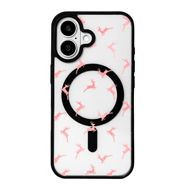 Christmas Series Strong Magnetic Painted Black Edge Phone Case, For iPhone 17