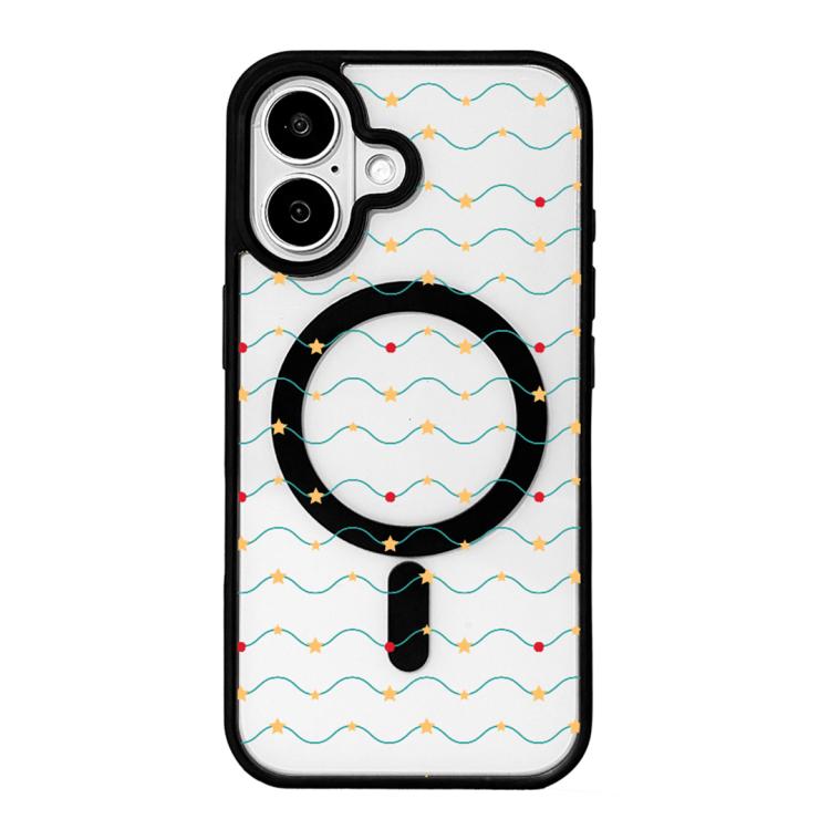 Christmas Series Strong Magnetic Painted Black Edge Phone Case, For iPhone 17