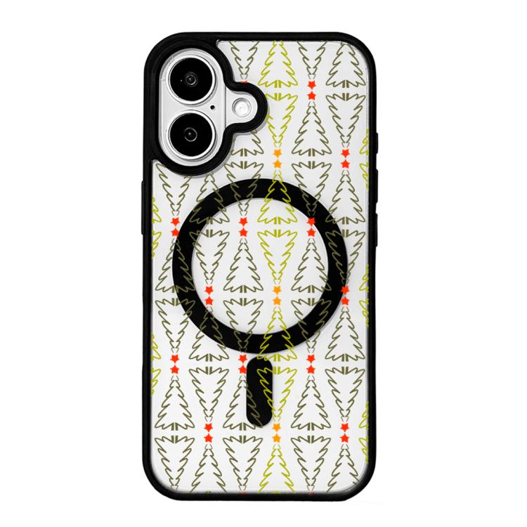 Christmas Series Strong Magnetic Painted Black Edge Phone Case, For iPhone 17