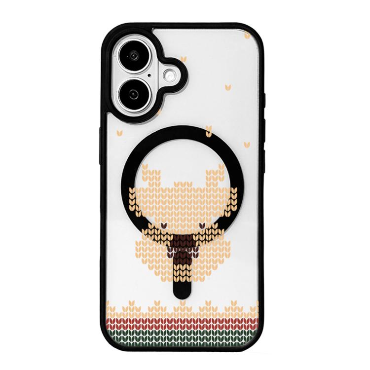 Christmas Series Strong Magnetic Painted Black Edge Phone Case, For iPhone 17