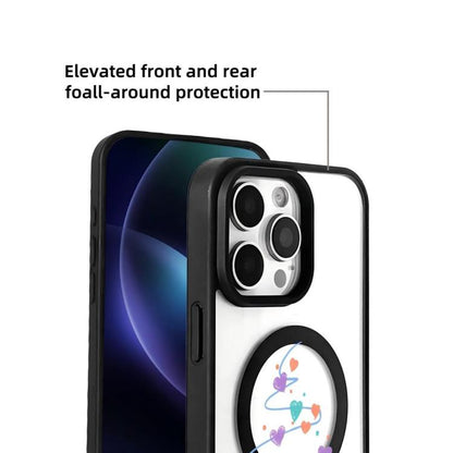 Christmas Series Strong Magnetic Painted Black Edge Phone Case, For iPhone 16 Pro