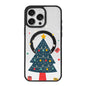 Christmas Series Strong Magnetic Painted Black Edge Phone Case, For iPhone 16 Pro