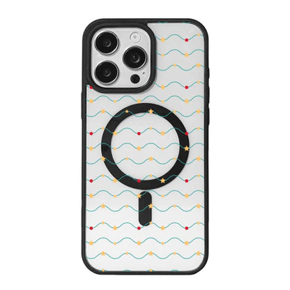 Christmas Series Strong Magnetic Painted Black Edge Phone Case, For iPhone 16 Pro
