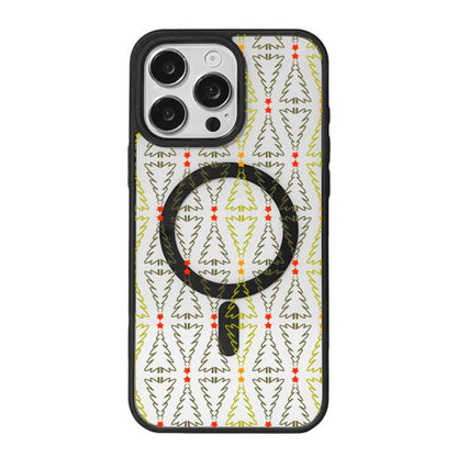 Christmas Series Strong Magnetic Painted Black Edge Phone Case, For iPhone 16 Pro