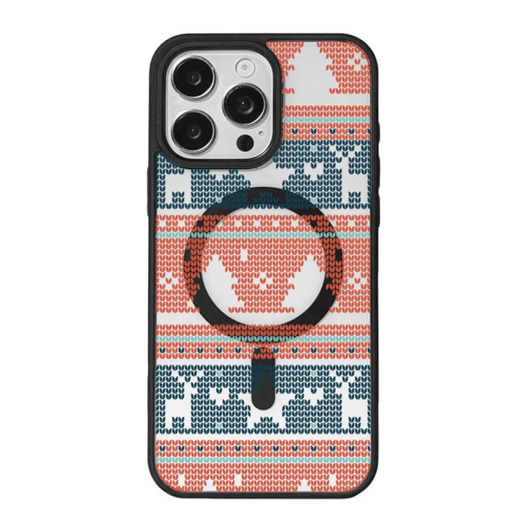 Christmas Series Strong Magnetic Painted Black Edge Phone Case, For iPhone 16 Pro