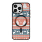 Christmas Series Strong Magnetic Painted Black Edge Phone Case, For iPhone 16 Pro