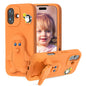 Penguin Baby EVA Shockproof Phone Case with Holder, For iPhone 16 Pro Max, For iPhone 16 Pro, For iPhone 16, For iPhone 15 Pro Max