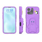 Penguin Baby EVA Shockproof Phone Case with Holder, For iPhone 16 Pro Max, For iPhone 16 Pro, For iPhone 16, For iPhone 15 Pro Max