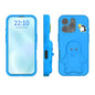 Penguin Baby EVA Shockproof Phone Case with Holder, For iPhone 16 Pro Max, For iPhone 16 Pro, For iPhone 16, For iPhone 15 Pro Max