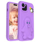 Penguin Baby EVA Shockproof Phone Case with Holder, For iPhone 14 Pro Max, For iPhone 13 Pro Max, For iPhone 13 Pro