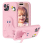 Penguin Baby EVA Shockproof Phone Case with Holder, For iPhone 14 Pro Max, For iPhone 13 Pro Max, For iPhone 13 Pro