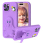 Penguin Baby EVA Shockproof Phone Case with Holder, For iPhone 14 Pro Max, For iPhone 13 Pro Max, For iPhone 13 Pro