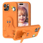 Penguin Baby EVA Shockproof Phone Case with Holder, For iPhone 14 Pro Max, For iPhone 13 Pro Max, For iPhone 13 Pro