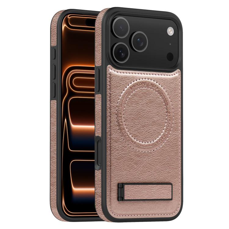 Multi-function Holder MagSafe PU Phone Case, For iPhone 17 Pro Max, For iPhone 17 Pro