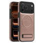 Multi-function Holder MagSafe PU Phone Case, For iPhone 17 Pro Max, For iPhone 17 Pro