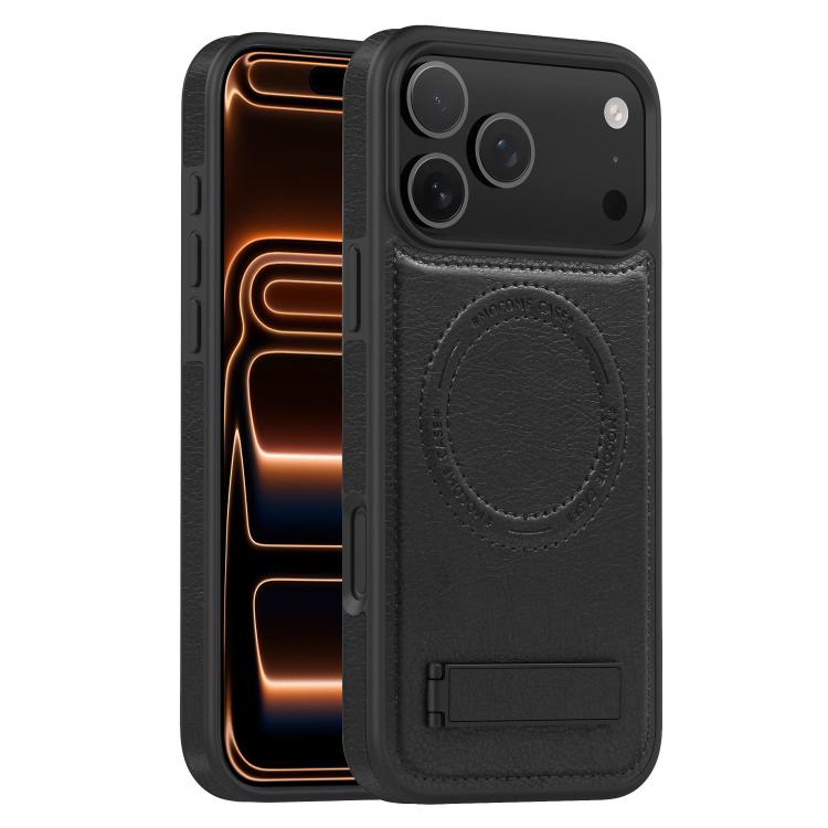 Multi-function Holder MagSafe PU Phone Case, For iPhone 17 Pro Max, For iPhone 17 Pro