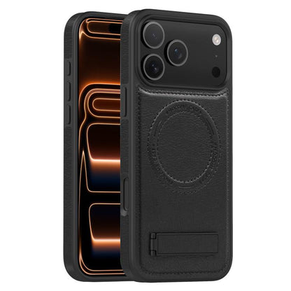 Multi-function Holder MagSafe PU Phone Case, For iPhone 17 Pro Max, For iPhone 17 Pro