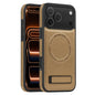 Multi-function Holder MagSafe PU Phone Case, For iPhone 17 Pro Max, For iPhone 17 Pro