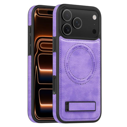 Multi-function Holder MagSafe PU Phone Case, For iPhone 17 Pro Max, For iPhone 17 Pro