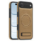 Multi-function Holder MagSafe PU Phone Case, For iPhone 17, For iPhone  Air
