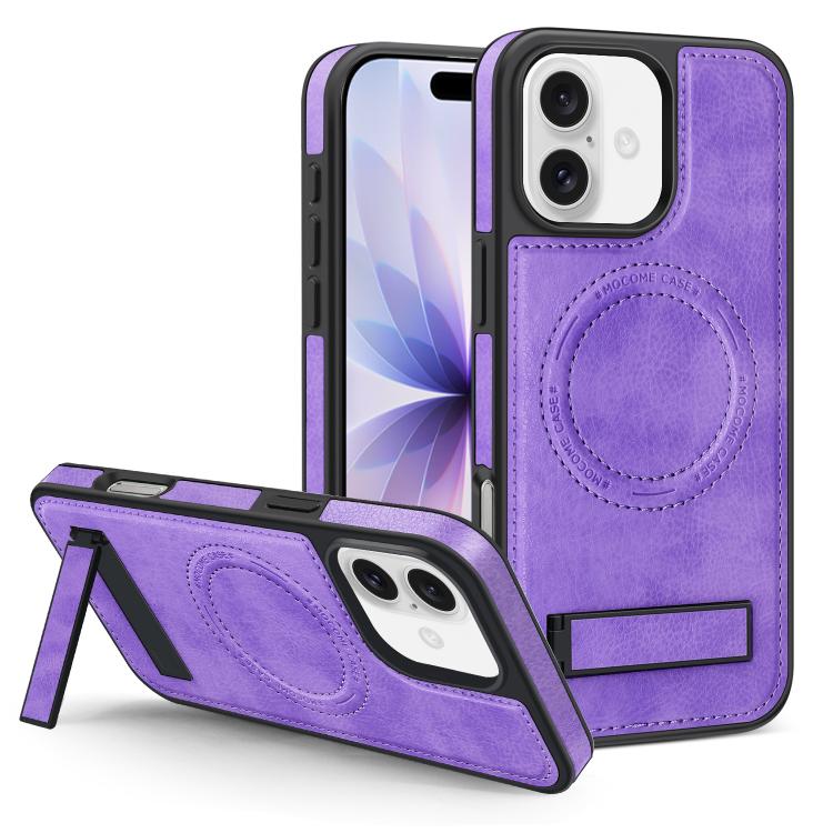 Multi-function Holder MagSafe PU Phone Case, For iPhone 17, For iPhone  Air