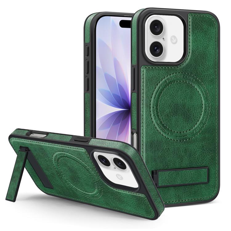 Multi-function Holder MagSafe PU Phone Case, For iPhone 17, For iPhone  Air