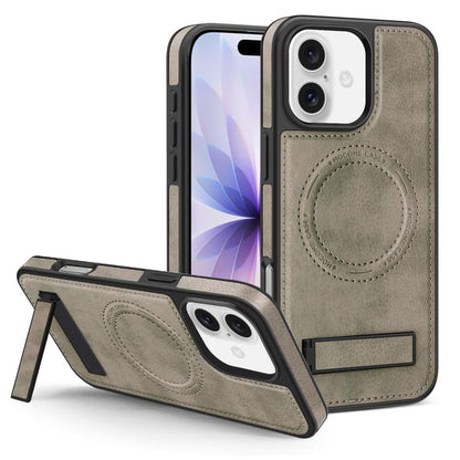 Multi-function Holder MagSafe PU Phone Case, For iPhone 17, For iPhone  Air