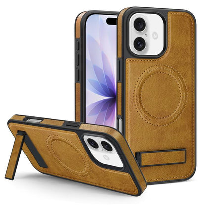 Multi-function Holder MagSafe PU Phone Case, For iPhone 17, For iPhone  Air