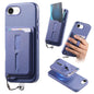 Detachable Magnetic Card Bag Phone Case with Finger Ring Grip & Anti-loss Rope, For iPhone 17e / 16e, For iPhone 17 Pro Max, For iPhone 17 Pro